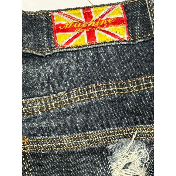 MACHINE POUR NEUF MODE Jeans Distressed Destructed Stretch‎ Size 11 Juniors - Picture 7 of 13